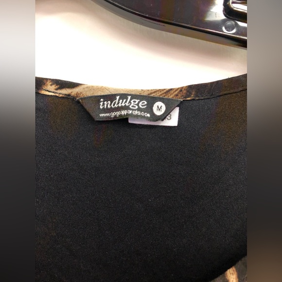 INDULGE LEOPARD PRINT SLEEVES DRESS IN SIZE MEDIUM - Picture 4 of 6